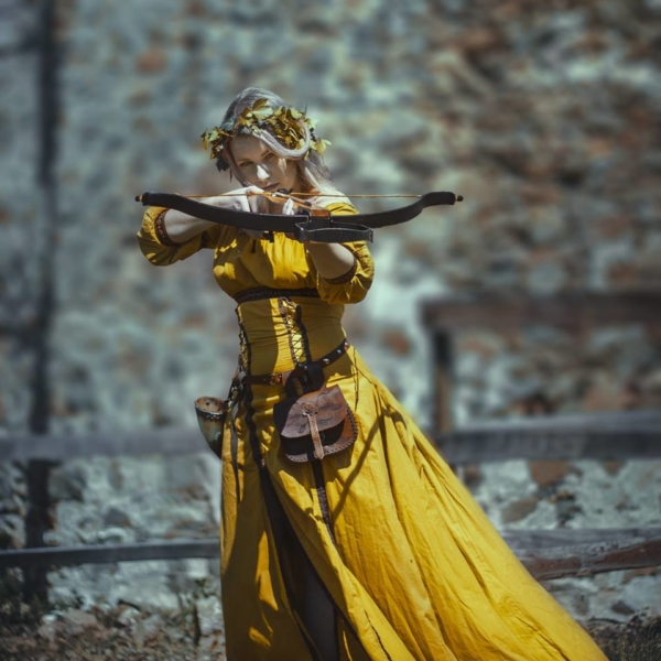 Artemis fantasy hunting dress 