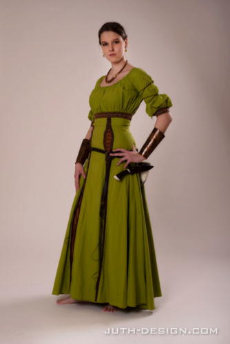Artemis fantasy hunting dress 